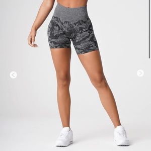 NVGTN Black Camo Seamless Shorts